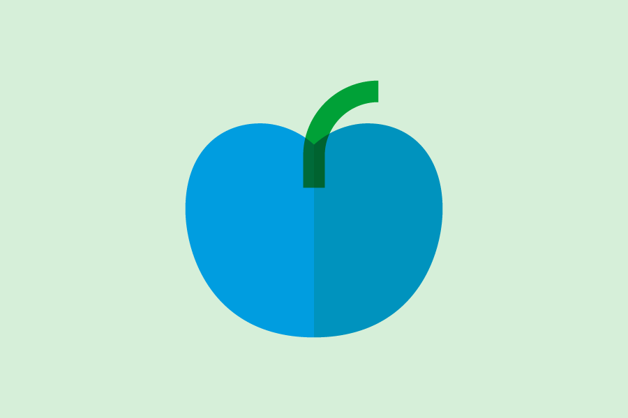 Illustration of an apple