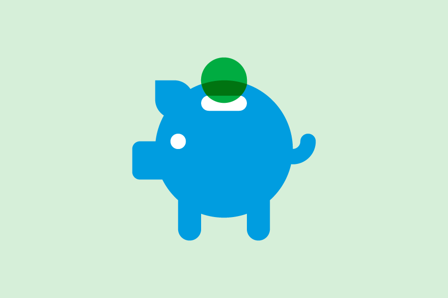 Illustration of a piggy bank