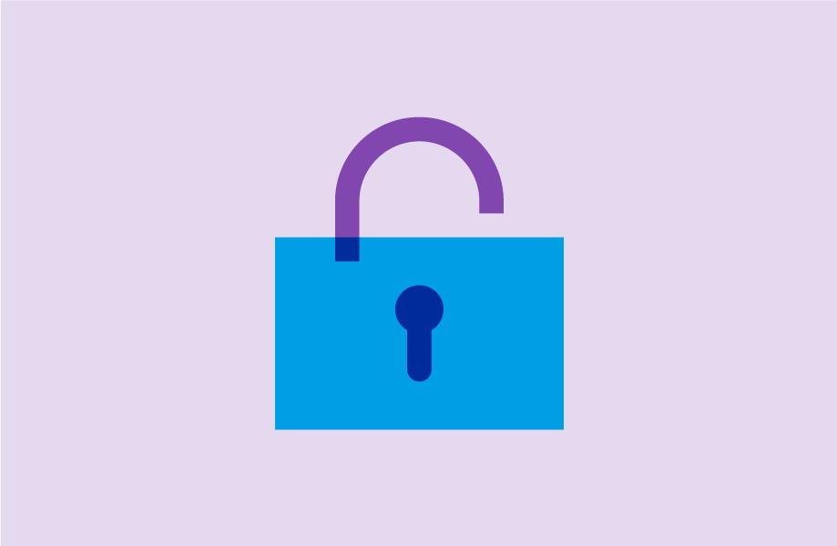 Simple illustration of a padlock